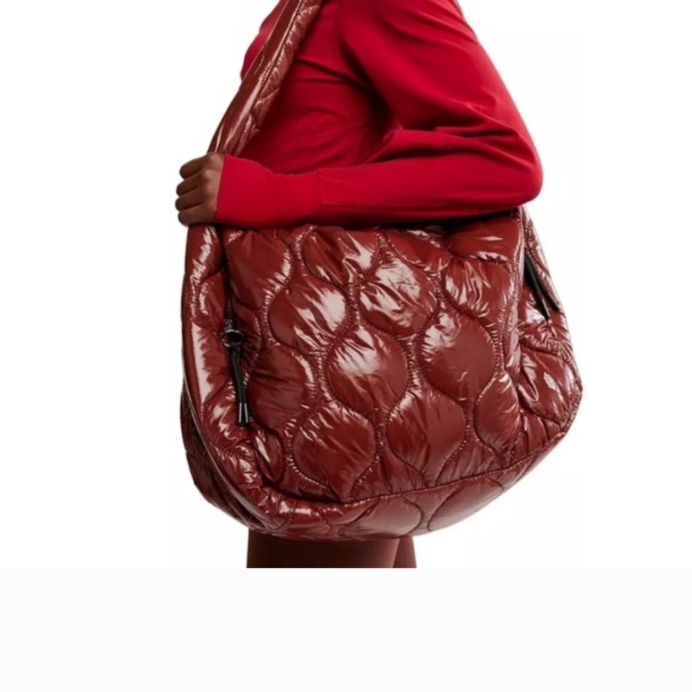 FP Movement by Free People Shiny Brown Hobo Bag - Picture 2 of 5